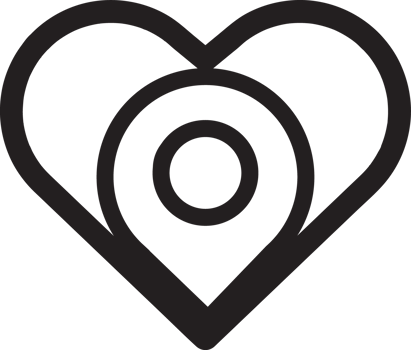 location pin with heart icon png