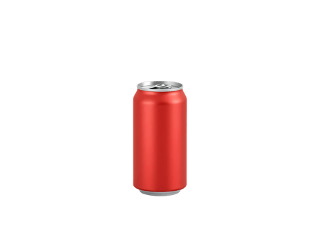 Red Soda Can on Transparent Background png