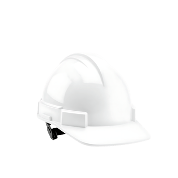 White Protective Safety Helmet for Construction Workers png