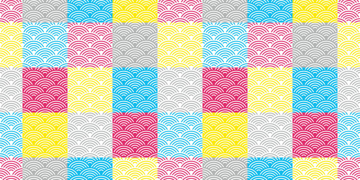 wave seamless pattern japan japanese doodle tile background checked gift wrapping paper abstract rgb repeat wallpaper isolated illustration vector