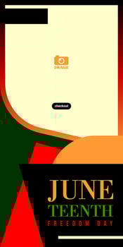 Juneteenth Freedom Day abstract illustration. Banner design for greetings, advertisements, annual events June 19 vector
