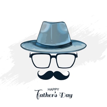 Beautiful father's day celebration card background vector