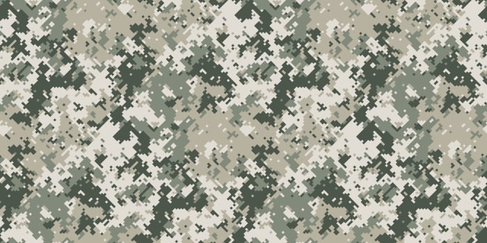 Abstract digital camouflage pattern. Versatile neutral tones ideal for backgrounds, textures, or militarythemed designs. vector