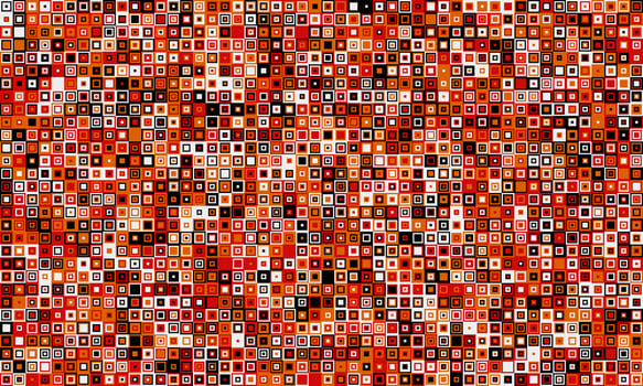 Intricate mosaic of tiny squares in warm earthy tones. A vibrant, abstract texture perfect for backgrounds, website designs, or textile prints. Evokes feelings of warmth, energy, and complexity. vector