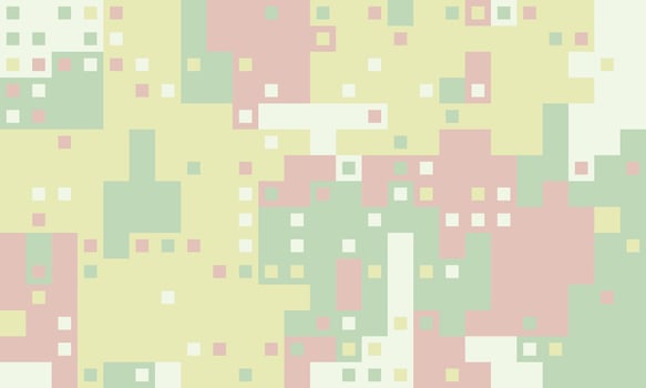 Abstract pastel pixel art background. Soft, muted colors create a calming, modern design perfect for websites, presentations, or social media. vector