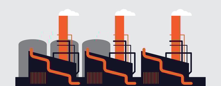 Industrial Structures Illustration vector