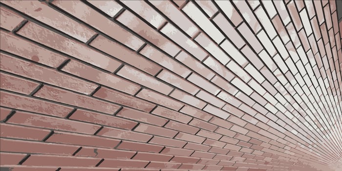 Brick vintage wall. Wall of bricks for background. illustration vector
