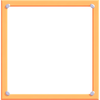 Frame with Nail Accents Giving a Rustic Look png