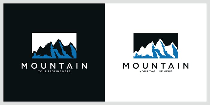 Mountain logo designs template vector