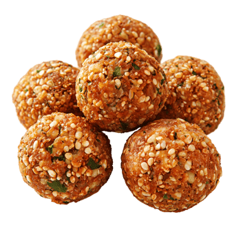 Falafel Recipe Crispy Delicious on transparent background png