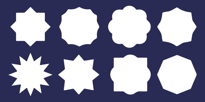 Vintage frame label shape collection illustration vector
