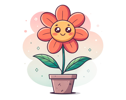 pot flowers . Spring, summer, nature concept. png