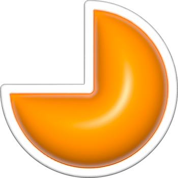 pic 3d shapes, geometric basic, simple pic orange shape png