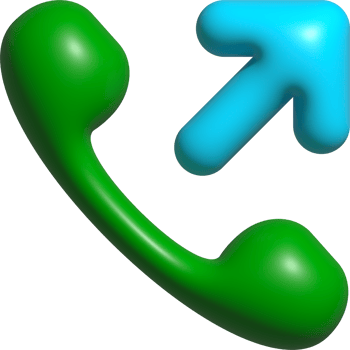 3D call out for icon, buttons call png
