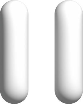 3D stop button, pause symbol png