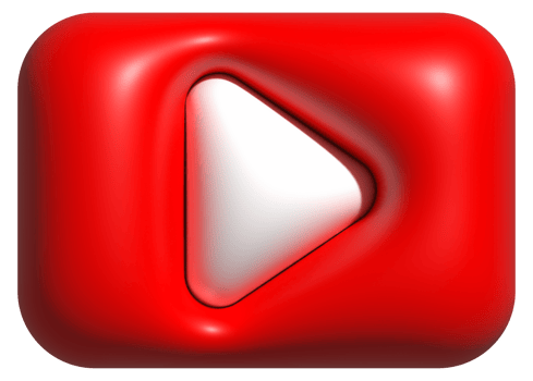 3D play icon, shoot buttons for emoji icon png