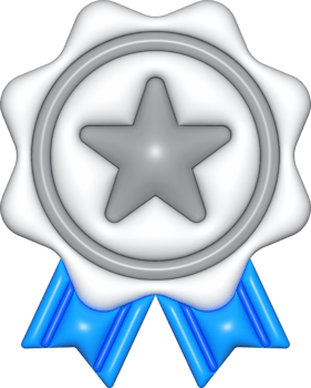 star medal 3d sign, bronze emblem icon, certificate element, badge symbol png