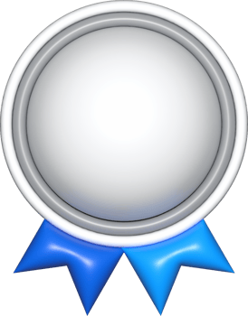 silver white medal 3d sign, template emblem icons, certificate element, badge symbols png