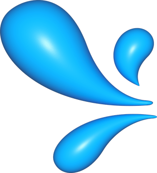 water splash, 3d aqua droplet, water shape for emoji icon png