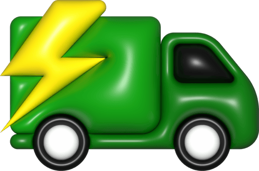 green delivery car van 3d, icon, free shipping, fast delivery png