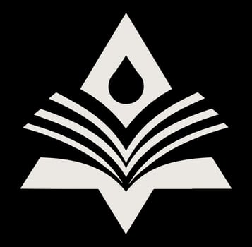 The logo for the book of the law vector