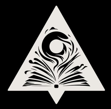 The logo for the book. vector