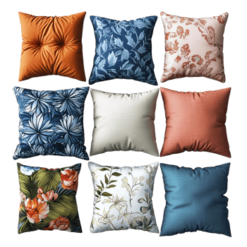 Shop Throw Pillows Floral Modern Designs on transparent background png