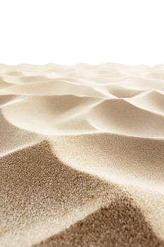 Vertical sand texture isolated on transparent background png