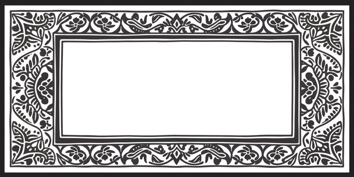 Border and frame for design, batik design, traditional design, template cover png