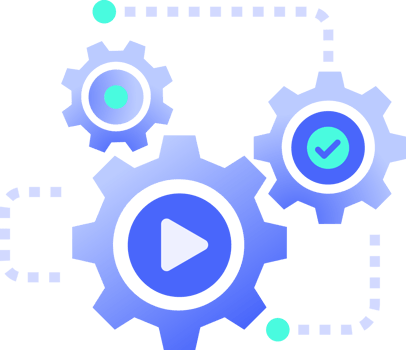 Automated Quality Control Systems process automation Smart Manufacturing and Industry Icon Illustration clipart png