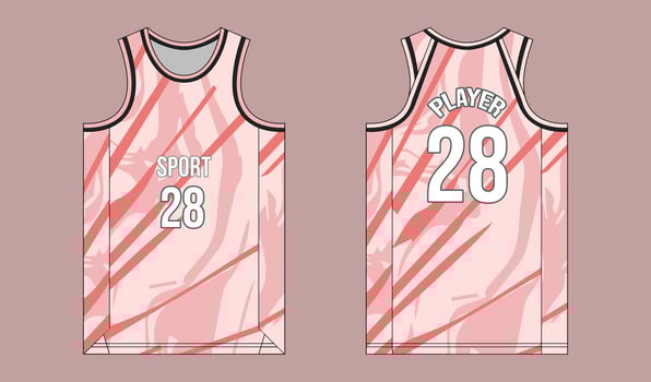 Urban Streetwear-Inspired Basketball Jerseys vector