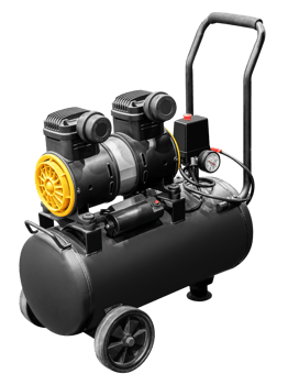 Yellow and black piston air compressor png