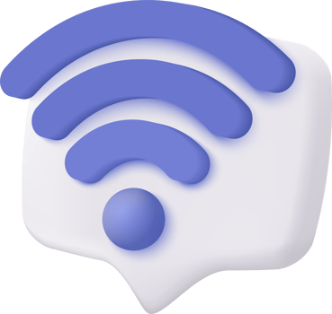 3d icon wireless and sharing network on internet. Hotspot access point for coverage. Broadcasting area join with WiFi png