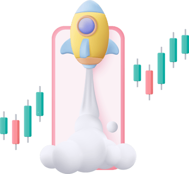 3D stock trading graph investment icon. sell and buy money cash and exchange with finance png