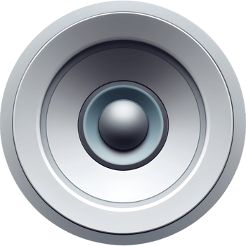 Modern Silver Speaker Design png