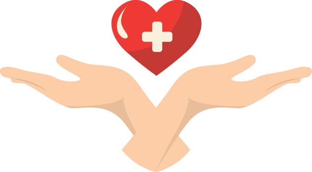Blood Donor Icon with Cartoon Design vector