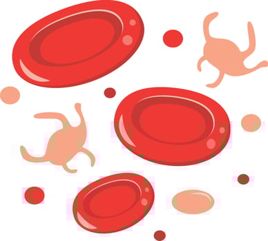 Blood Donor Icon. Isolated on White Background. vector
