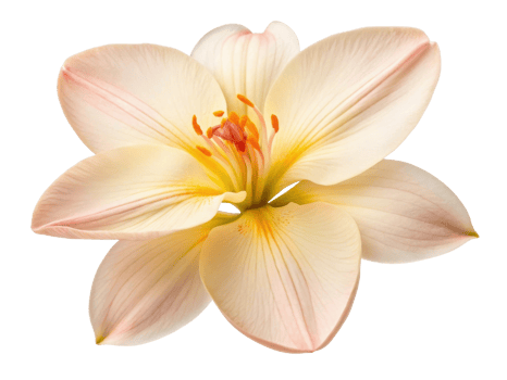 Delicate canna flower showcases soft pastel hues with elegant petals radiating beauty and grace, perfect for any floral arrangement png