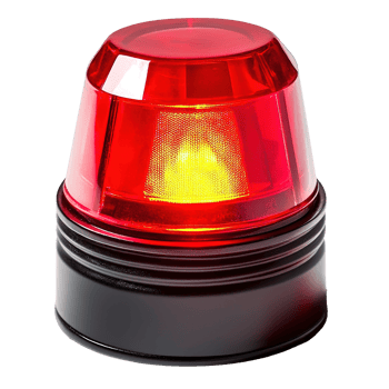 Red Emergency Light Isolated at Transparent Background png