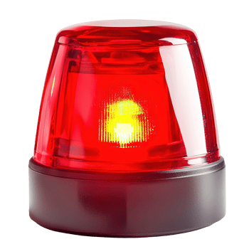 Red Emergency Light Isolated on Transparent Background png