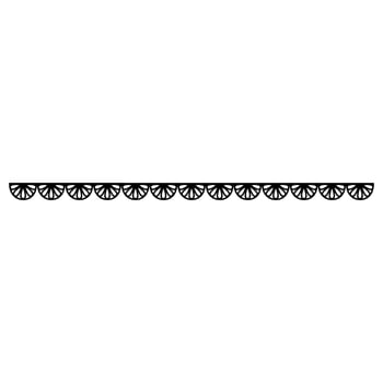 Black and white ethnic ornamental decorative border. Abstract illustration. vector