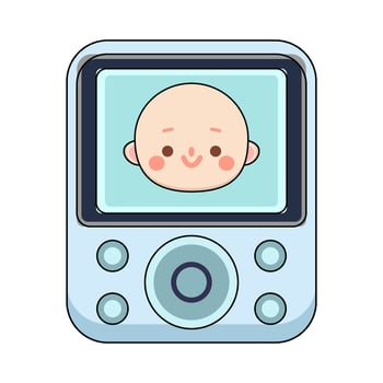 illustration of Baby Monitor vector