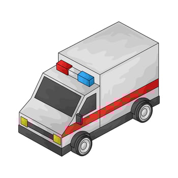 hospital ambulance illustration vector