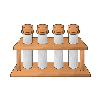 test tube rack illustration vector