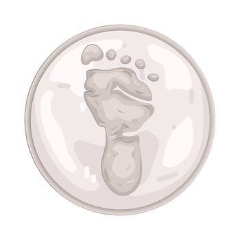 Illustration of Baby Footprint vector