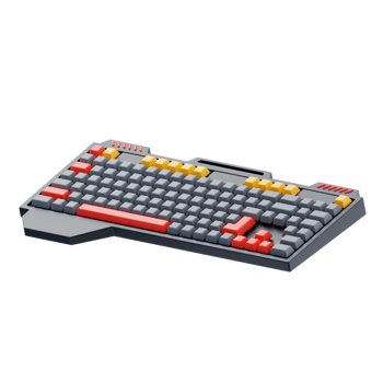 Futuristic gaming keyboard 3d icon. Gaming Keyboard 3D Icon png