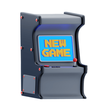 Classic arcade game machine 3d icon. Arcade Machine 3D Icon png