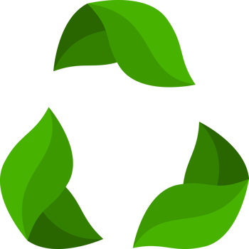 Green leave recycle eco icon png