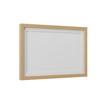 Elegant wooden frame with transparent background, perfect for showcasing artwork png