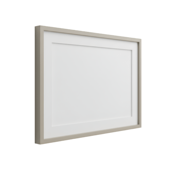 Minimalist Horizontal Picture Frame Mockup with Transparent Background png